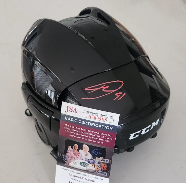 Dawson Mercer Signed Full-Size Hockey Helmet w/ JSA COA NJ New Jersey Devils CCM