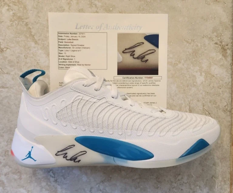 Luka Doncic Signed Jordan Luka 1 Shoe w/ JSA LOA #YY04987 Dallas Mavericks