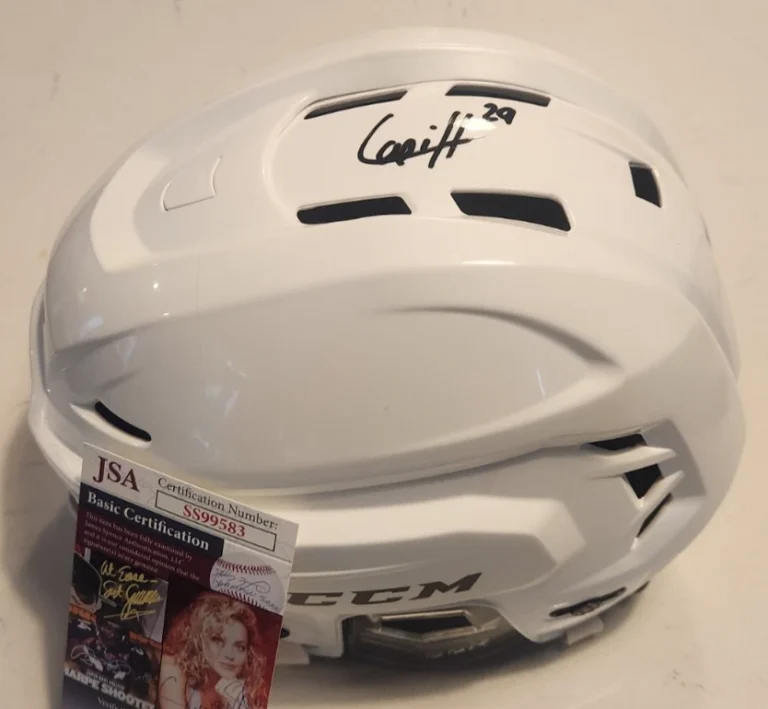 Hendrix Lapierre Signed Full-Size Hockey Helmet w JSA COA Washington Capitals