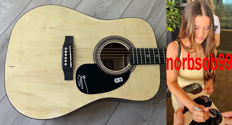 MAREN MORRIS SIGNED AUTOGRAPH ACOUSTIC GUITAR w/EXACT VIDEO PROOF & BECKETT COA