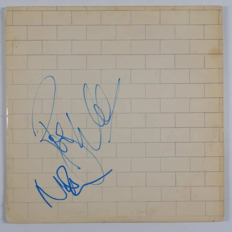 Pink Floyd Roger Waters Nick Mason The Wall JSA Signed Autograph Record Vinyl