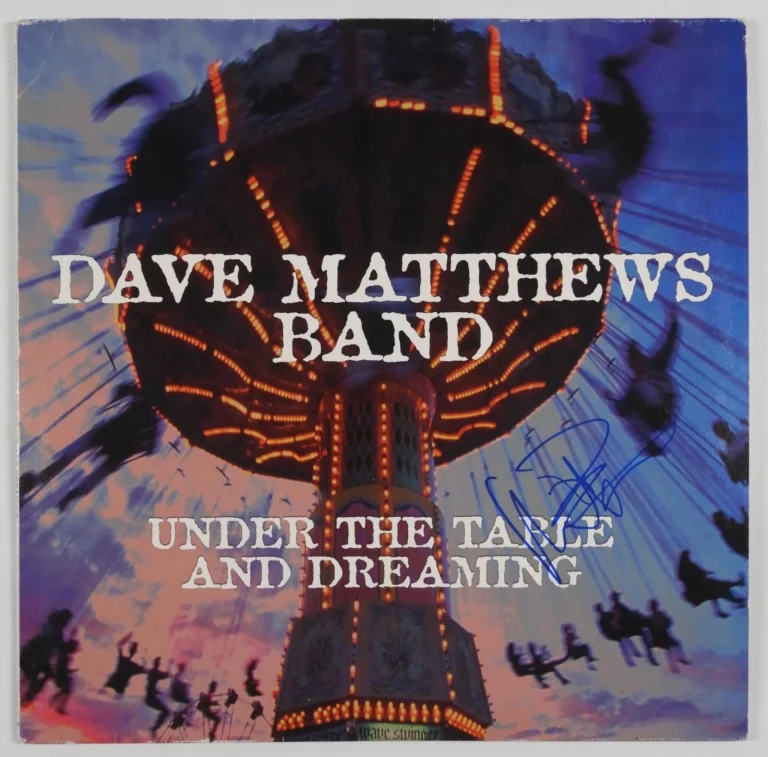 Dave Matthews Band JSA Autograph Signed Record Album Under The Table & Dreaming