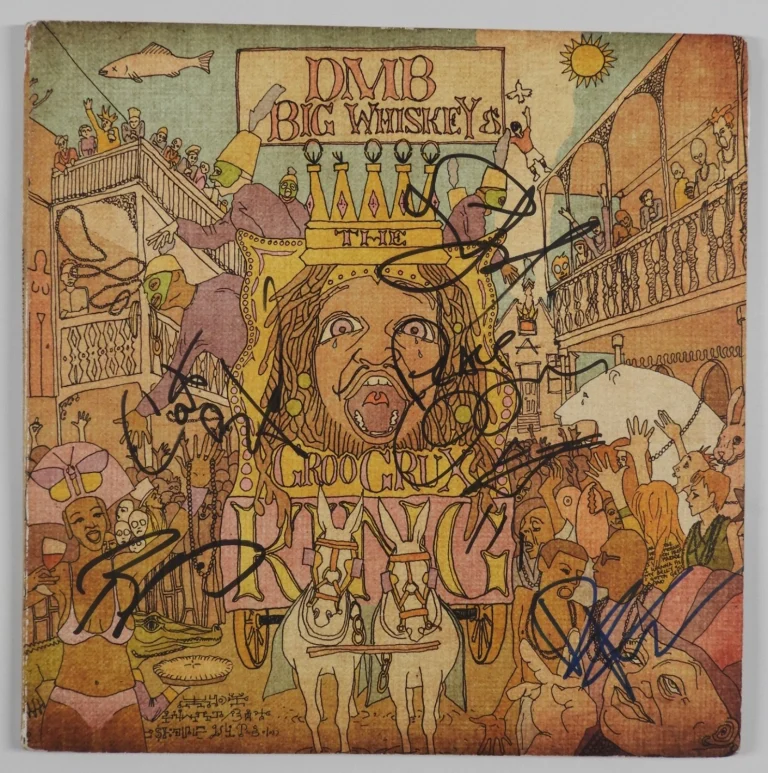 Dave Matthews Band JSA Fully Signed Autograph Record Album Vinyl Big Whiskey