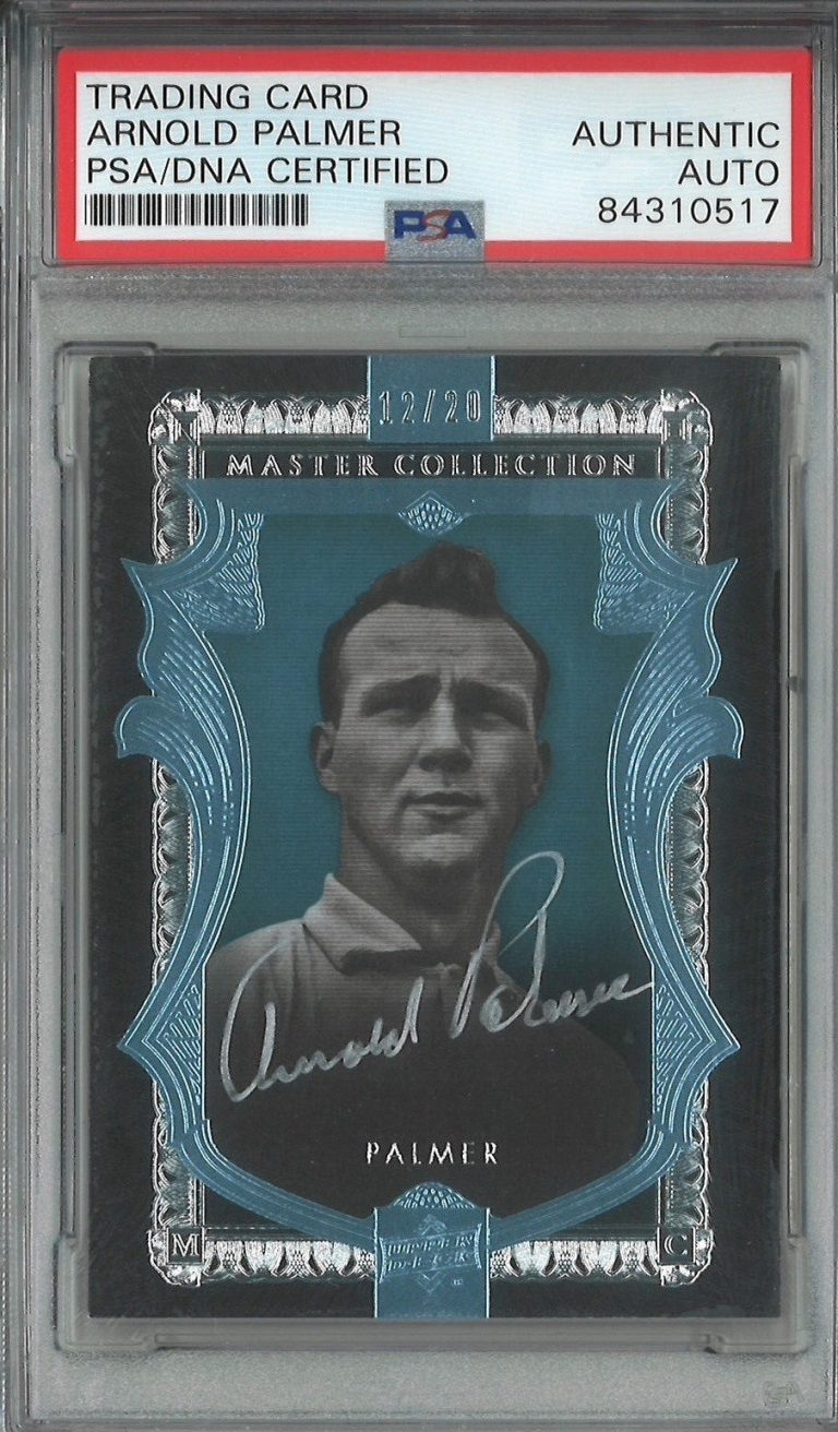 ARNOLD PALMER 2015 ALL TIME GREATS MASTER COLLECTION AUTO LIGHT BLUE 12/20 PSA