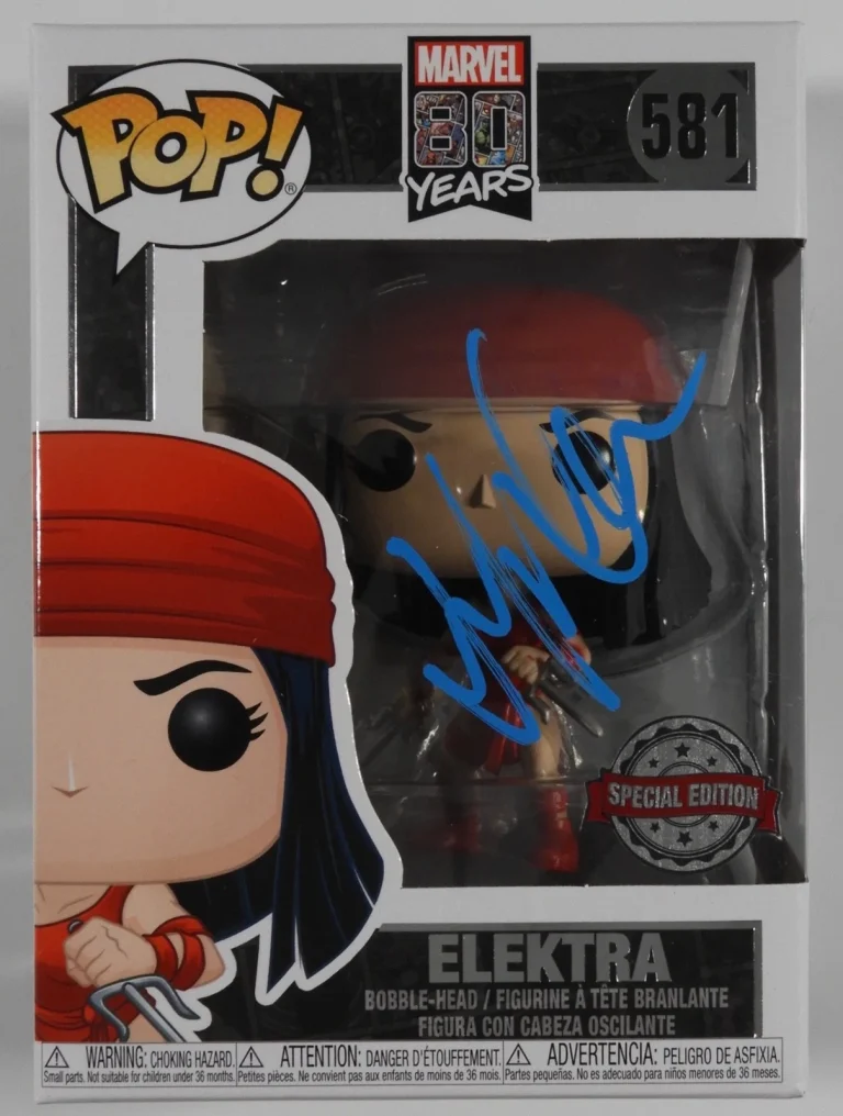 Jennifer Garner Elektra JSA  Signed Autograph Funko Pop 581 Marvel