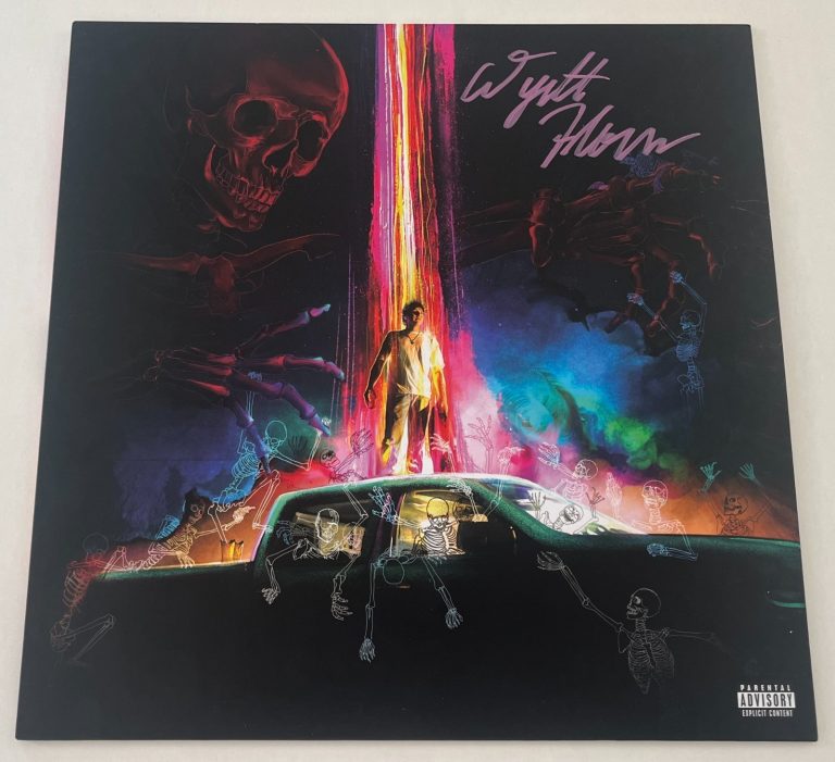 WYATT FLORES SIGNED AUTOGRAPH SCARED OF HEIGHTS VINYL ALBUM RECORD & BECKETT COA