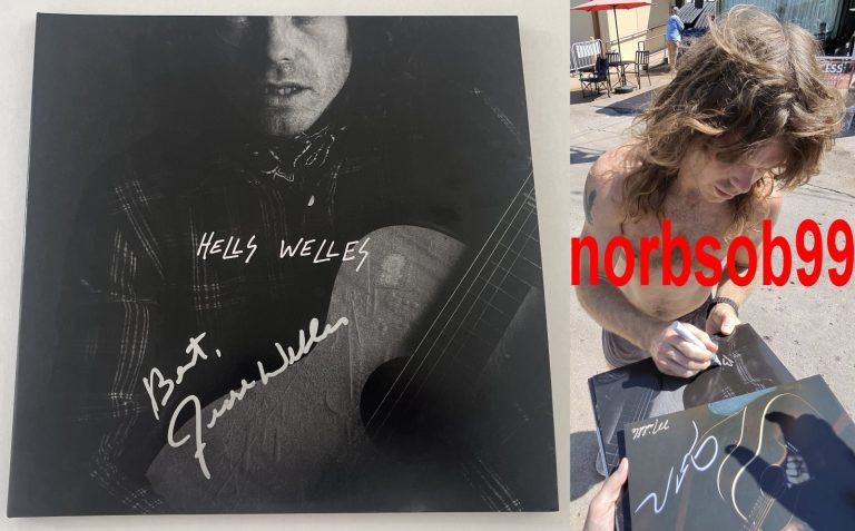 JESSE WELLES SIGNED AUTOGRAPH HELLS WELLES VINYL w/EXACT PROOF & BECKETT COA