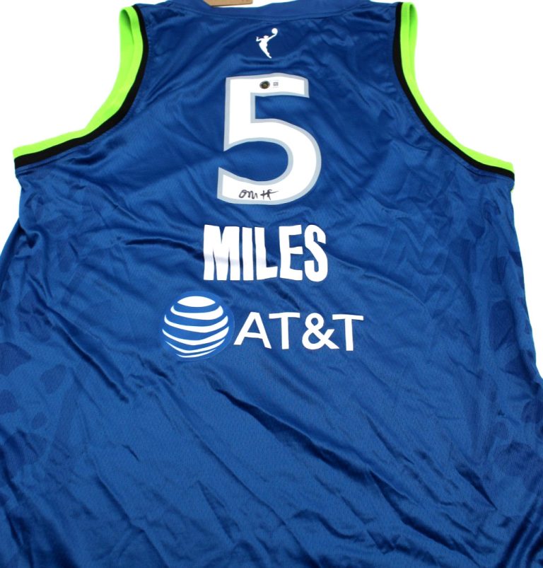 Olivia Miles Signed Minnesota Lynx Large Jersey W/Beckett BAS COA BY018636