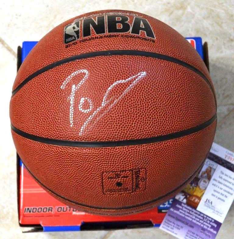 Kristaps Porzingis Signed NBA Basketball w/ JSA COA #T09752 Washington Wizards