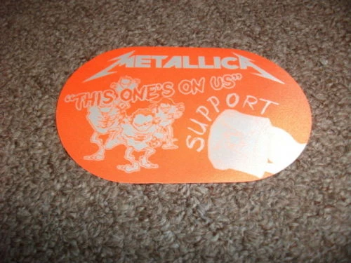 Metallica Band Tour Backstage Concert Pass Lars James