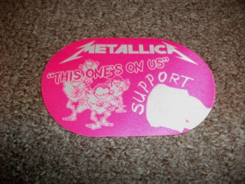 Metallica Band Tour Backstage Concert Pass Lars James