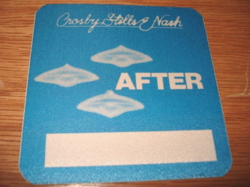 Crosby Still Nash Tour Backstage Concert  Pass