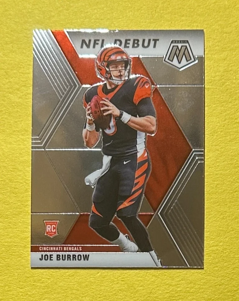 2020 PANINI MOSAIC JOE BURROW NFL DEBUT #261 ROOKIE CARD BENGALS