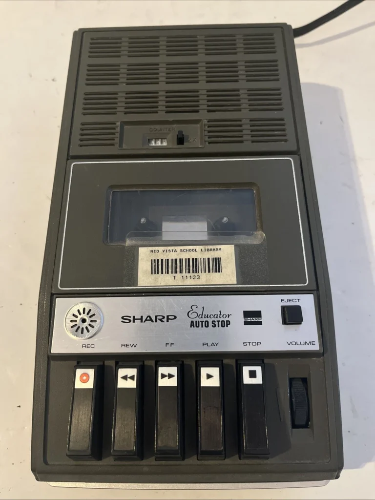 Sharp RD-660AV1 Cassette Tape Recorder Player Portable Vintage Tested NO FF