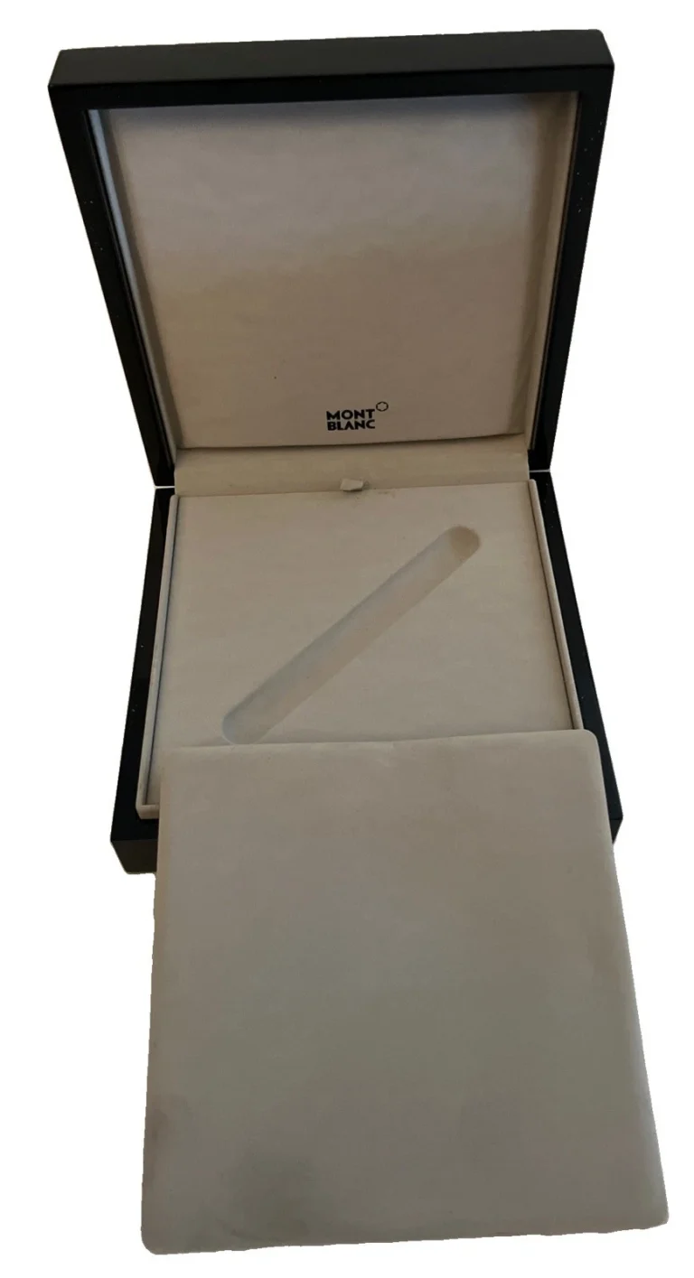 Mont Blanc Presentation Ink Pen Box Used Authentic Black READ