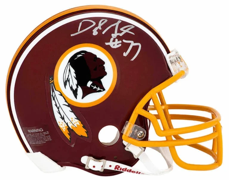 Darryl Grant Signed Redskins T/B Riddell (VSR4) Mini Helmet - (SCHWARTZ COA)