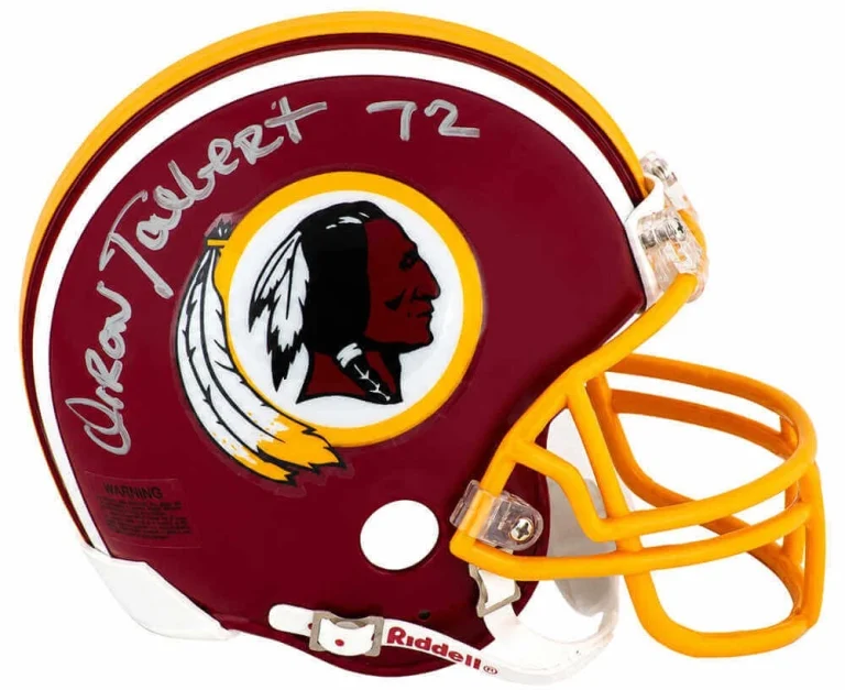 Diron Talbert Signed Redskins T/B Riddell (VSR4) Mini Helmet - (SCHWARTZ COA)