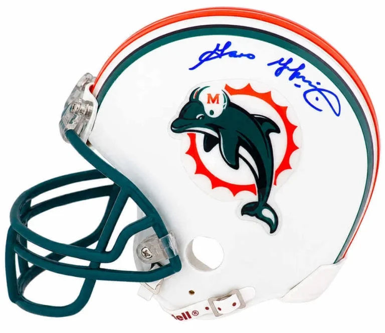 Garo Yepremian Signed Miami Dolphins Riddell (VSR4) Mini Helmet - (SCHWARTZ COA)