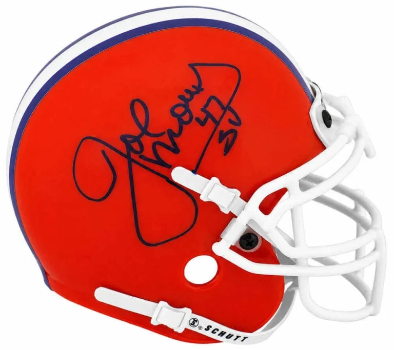 Joe Morris Signed Syracuse Schutt Mini Helmet - (SCHWARTZ SPORTS COA)