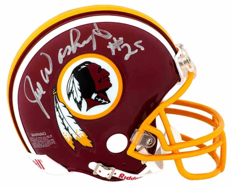Joe Washington Signed Redskins T/B Riddell (VSR4) Mini Helmet - (SCHWARTZ COA)