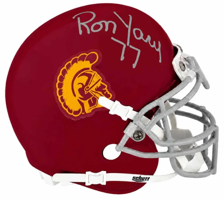 Ron Yary Signed USC Trojans Schutt Mini Helmet - (SCHWARTZ SPORTS COA)