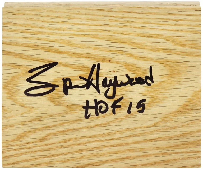 Spencer Haywood Signed 5×6 Floor Piece w/HOF'15 - (SCHWARTZ SPORTS COA)