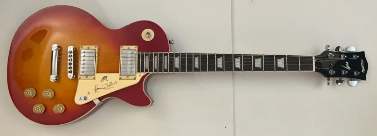 Ronnie Wood Rolling Stones Signed Autographed  Guitar W/ Sketch BAS Certified