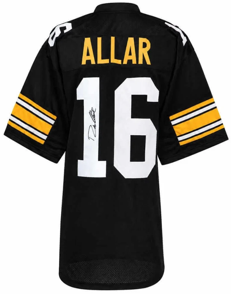 Drew Allar (STEELERS) Signed Black Custom Football Jersey - (SCHWARTZ COA)