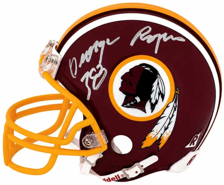 George Rogers Signed Redskins T/B Riddell (VSR4) Mini Helmet - (SCHWARTZ COA)