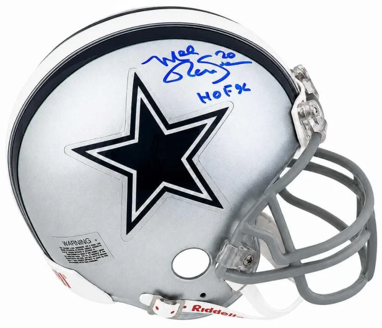 Mel Renfro Signed Cowboys Riddell (VSR4) Mini Helmet w/HOF'96 - (SCHWARTZ COA)