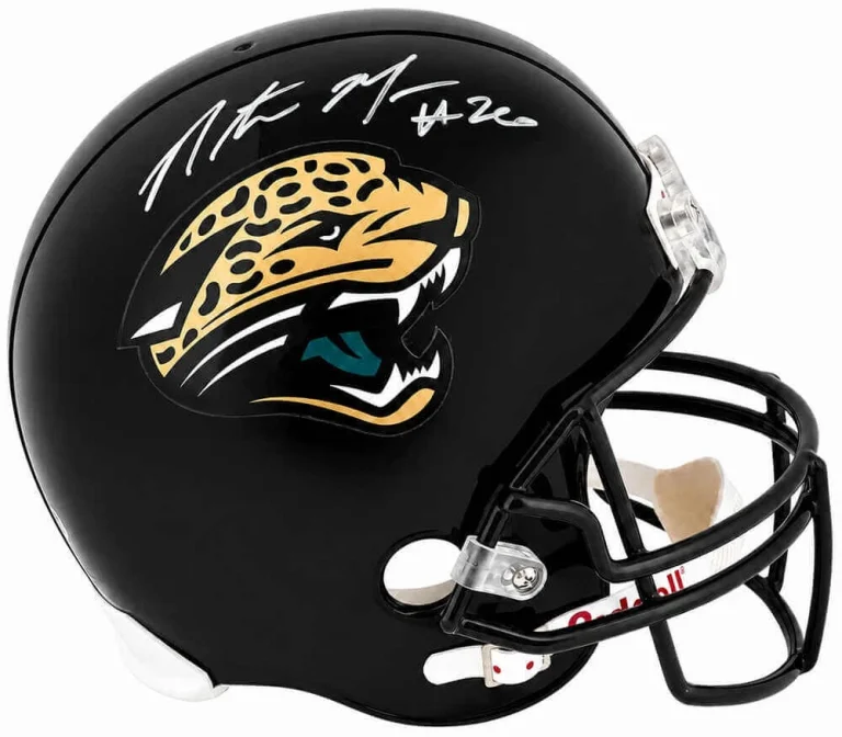 Natrone Means Signed Jaguars T/B Riddell F/S (VSR4) Replica Helmet -SCHWARTZ COA