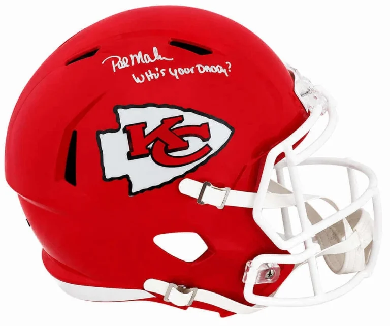 Pat Mahomes Sr. Signed Chiefs Riddell F/S Rep Helmet w/Who's Your Daddy? -SS COA