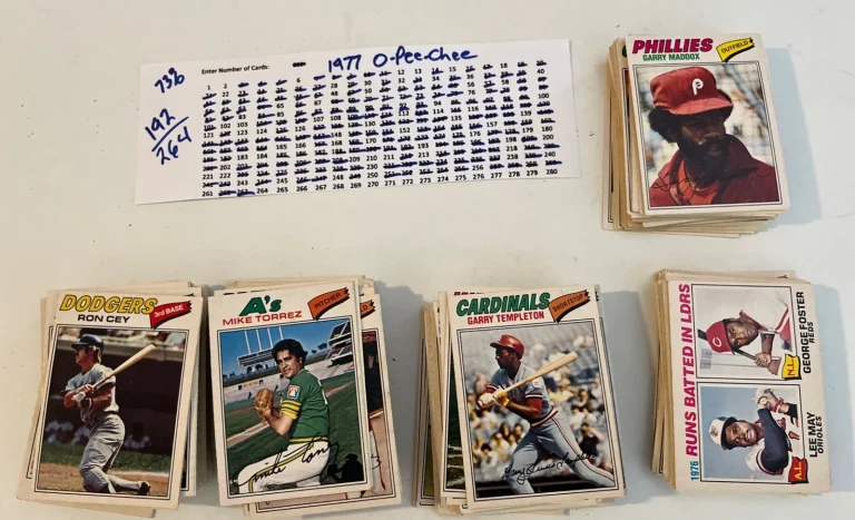1977 O-PEE-CHEE (OPC) BASEBALL PARTIAL / NEAR COMPLETE SET  192 /264 (73%) NICE