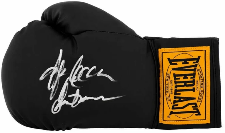 Gerry Cooney Signed Everlast Black Full Size Boxing Glove w/Gentleman - (SS COA)