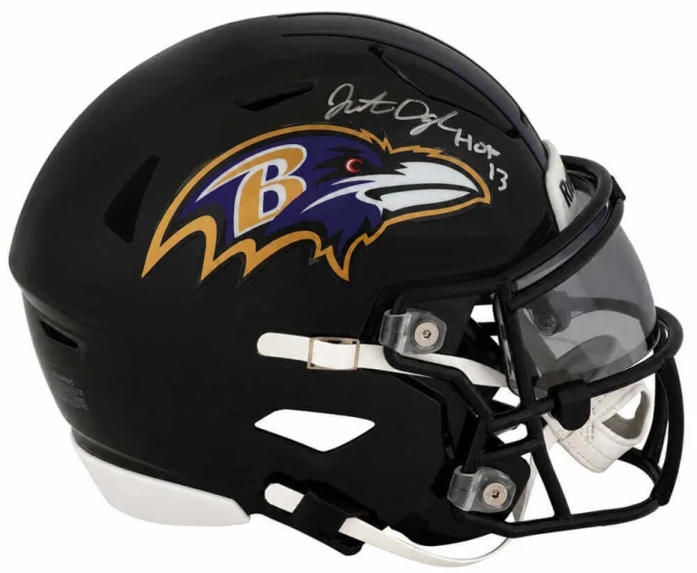 Jonathan Ogden Signed Ravens Riddell MidSize MIDI SpeedFlex Helmet w/HOF -SS COA