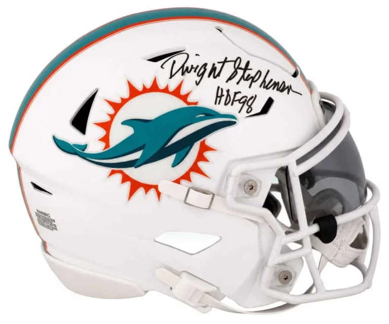 Dwight Stephenson Signed Dolphins Mid-Size MIDI SpeedFlex Helmet w/HOF -(SS COA)