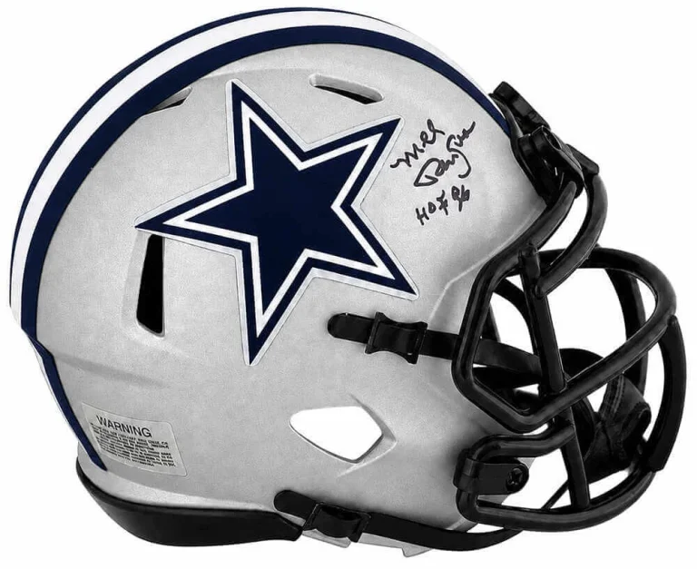 Mel Renfro Signed Cowboys RAVE Riddell Speed Mini Helmet w/HOF'96 (SCHWARTZ COA)