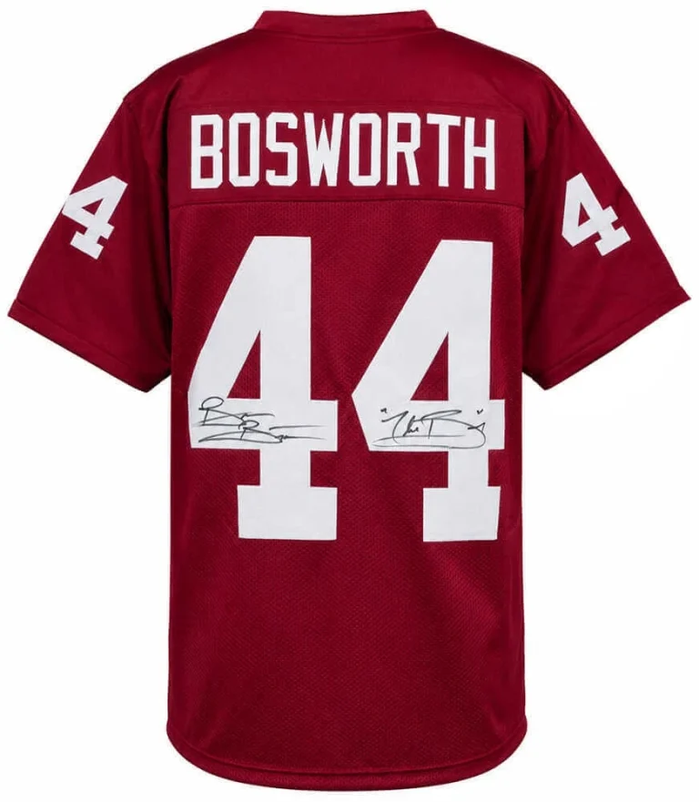 Brian Bosworth Signed Red Custom College Football Jersey w/The Boz - (SS COA)