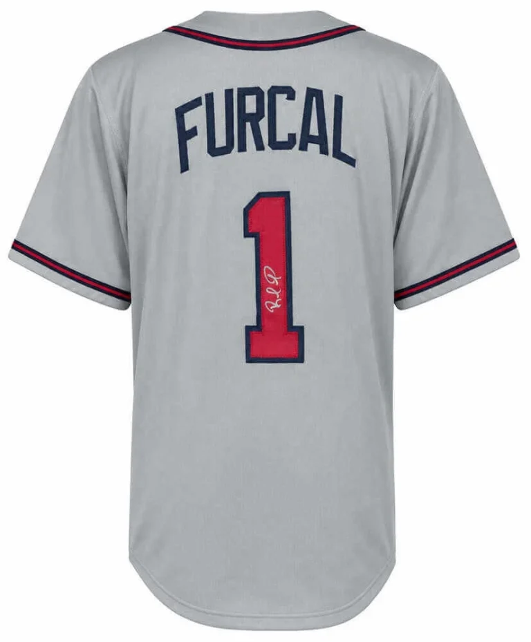 Rafael Furcal (BRAVES) Signed Gray Custom Baseball Jersey - (SCHWARTZ COA)
