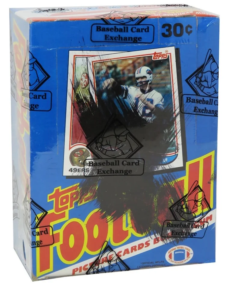 1982 Topps Football Unopened X-Out Wax Box BBCE Sealed Wrapped 36 Packs (LT RC?)