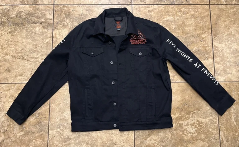 Five Nights at Freddy's Size XL Security Breach Black Denim Jacket