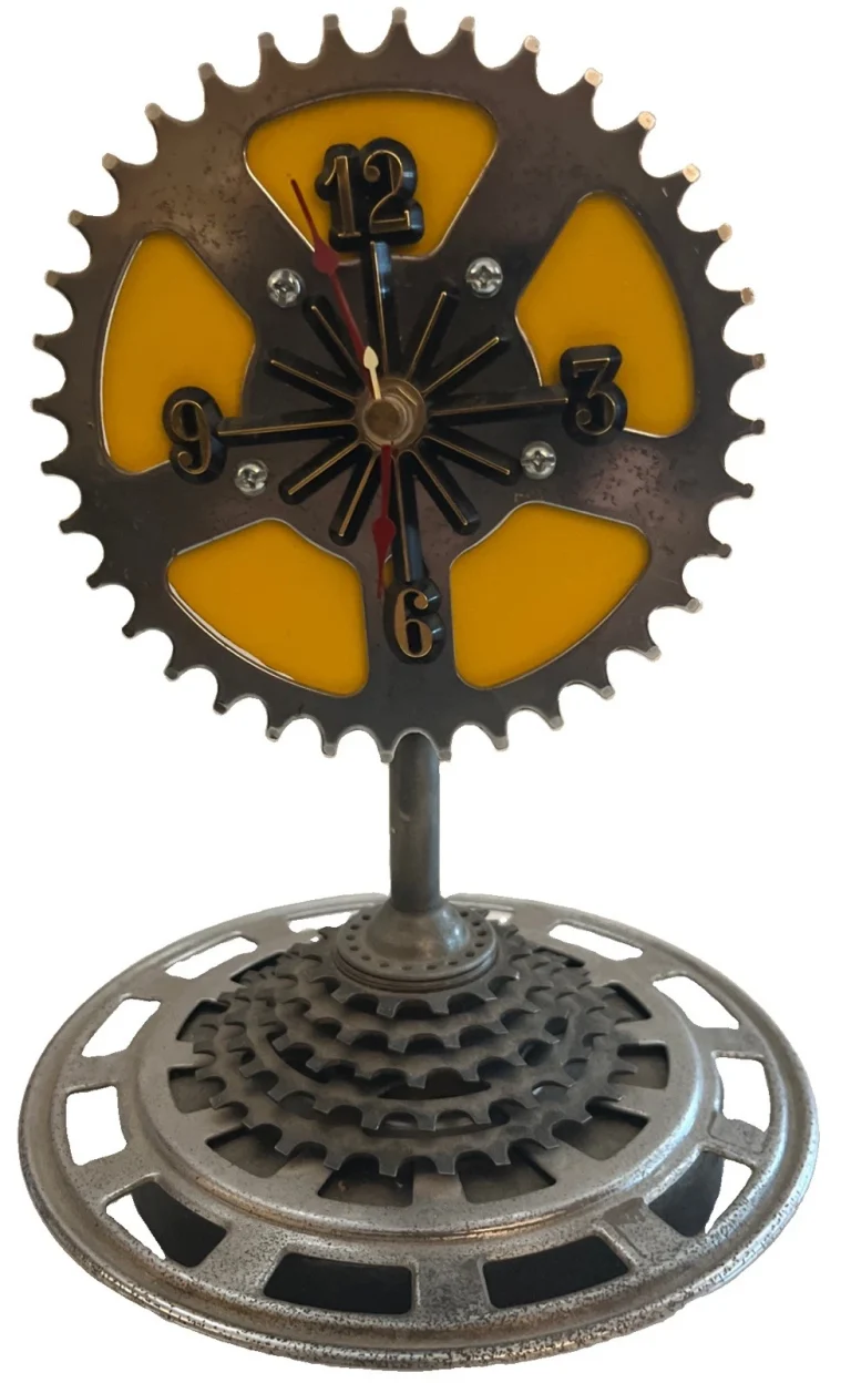 Cool Bike Gear Clock In Good Condition But Needs New Movement 11