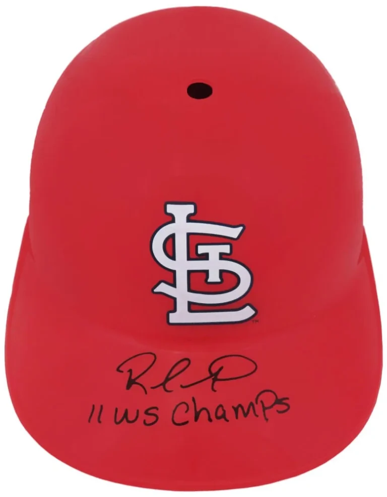 Rafael Furcal Signed Cardinals Rep Souvenir Batting Helmet w/WS Champs -(SS COA)