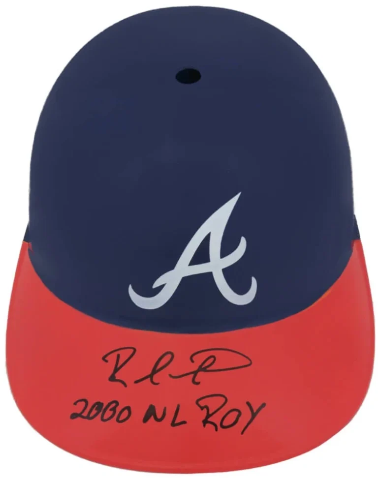 Rafael Furcal Signed Braves Replica Souvenir Batting Helmet w/2000 ROY -(SS COA)