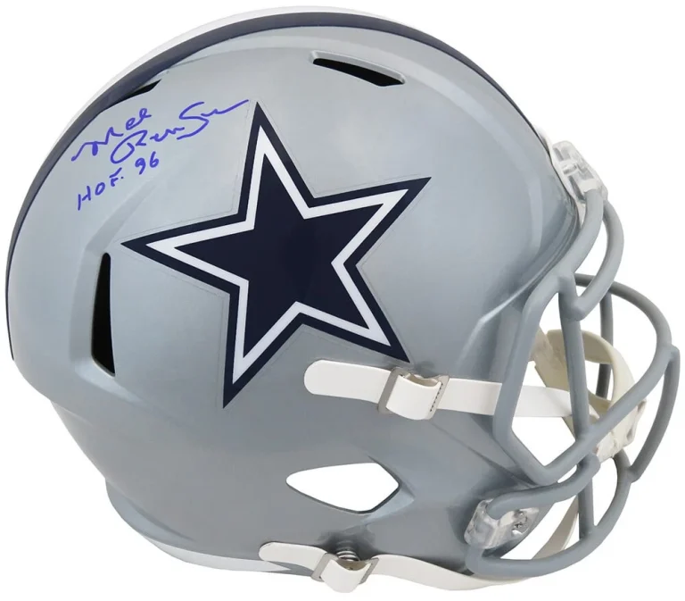 Mel Renfro Signed Cowboys Riddell Full Size Speed Rep Helmet w/HOF'96 - (SS COA)