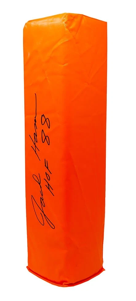 Jack Ham PITTSBURGH STEELERS Signed Orange Endzone Pylon w/HOF'88 - SCHWARTZ