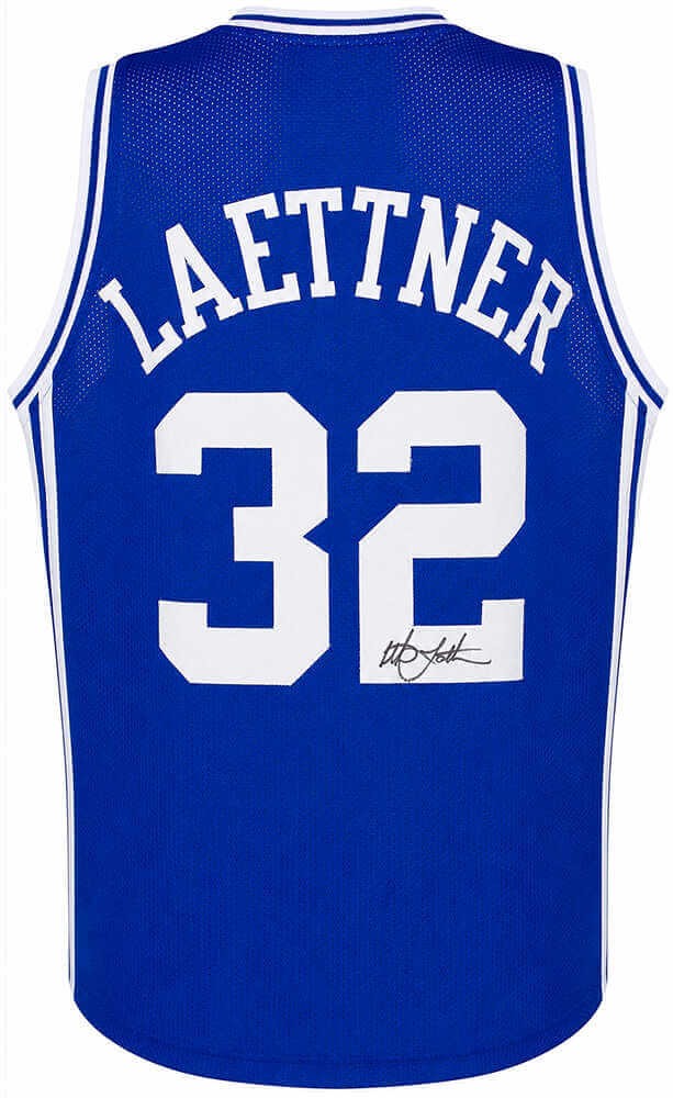 Christian Laettner Signed Royal Blue Custom College Basketball Jersey - (SS COA)