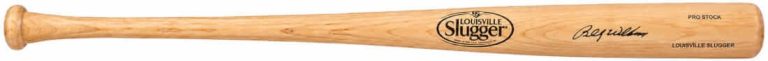 Billy Williams Signed Louisville Slugger Blonde Baseball Bat -In Black- (SS COA)