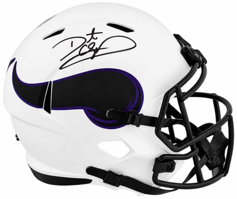 Daunte Culpepper Signed Vikings LUNAR Riddell Full Size Replica Helmet -(SS COA)