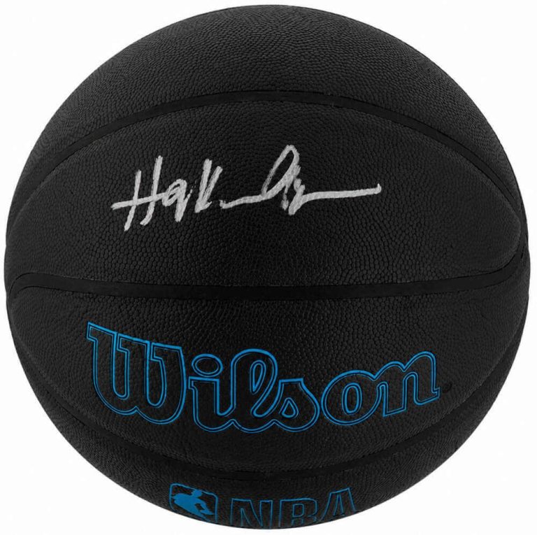 Hakeem Olajuwon Signed Wilson Forge Plus Black Full Size NBA Basketball (SS COA)